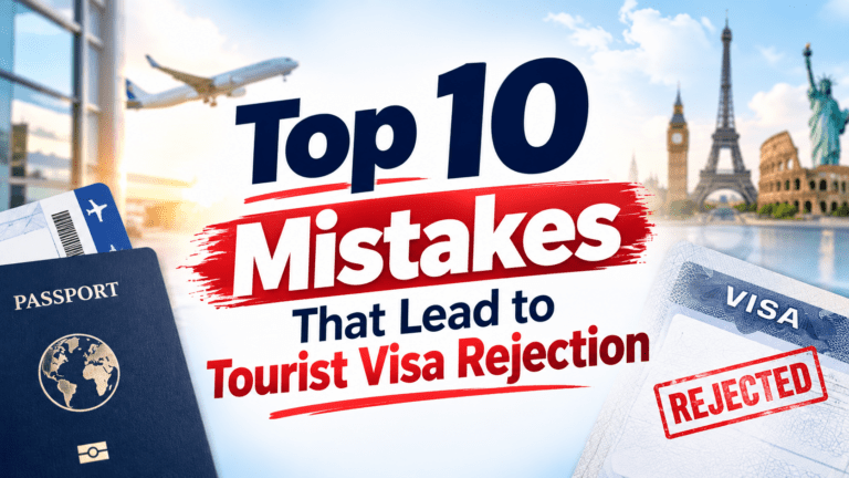 Top 10 Mistakes That Lead to Tourist Visa Rejection