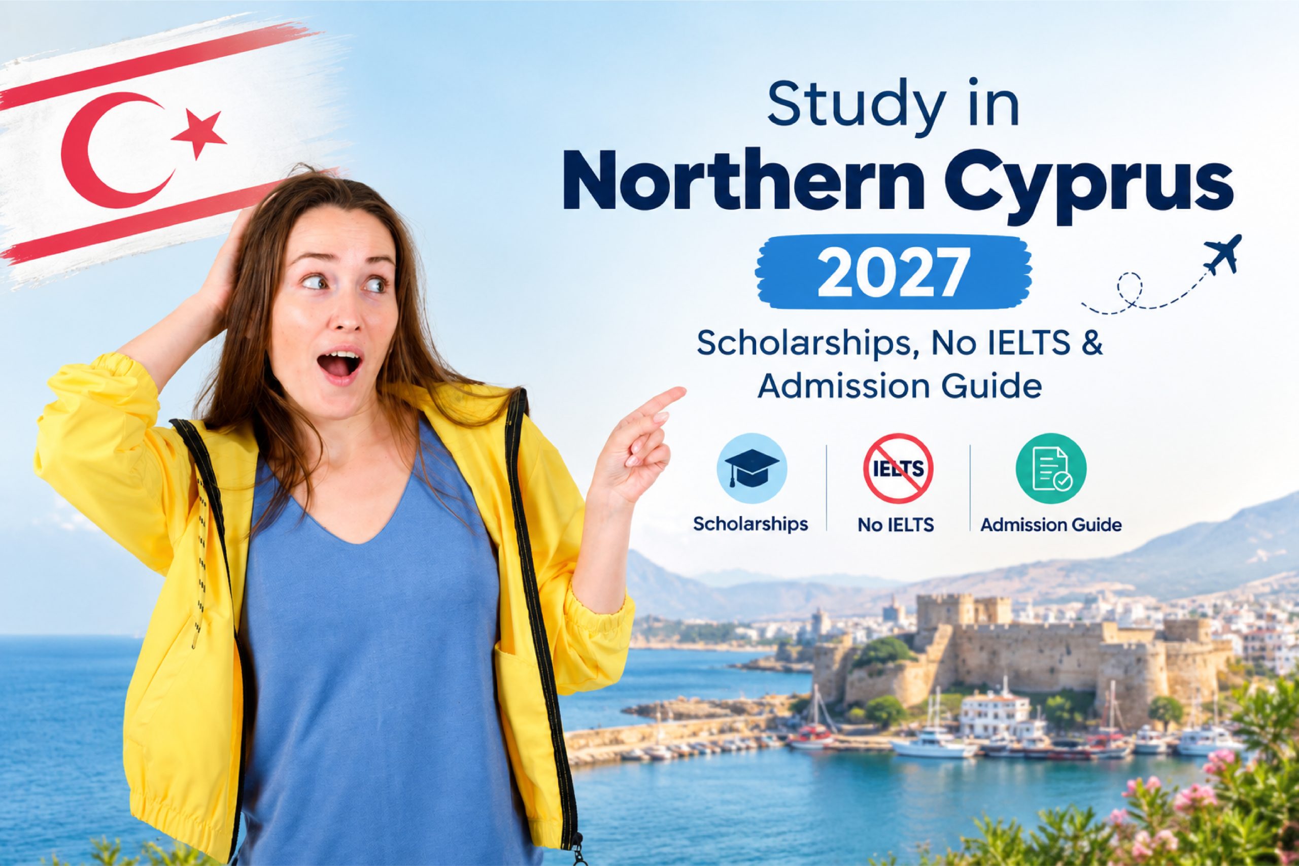 Study in Northern Cyprus 2027 Scholarships, No IELTS & Admission Guide